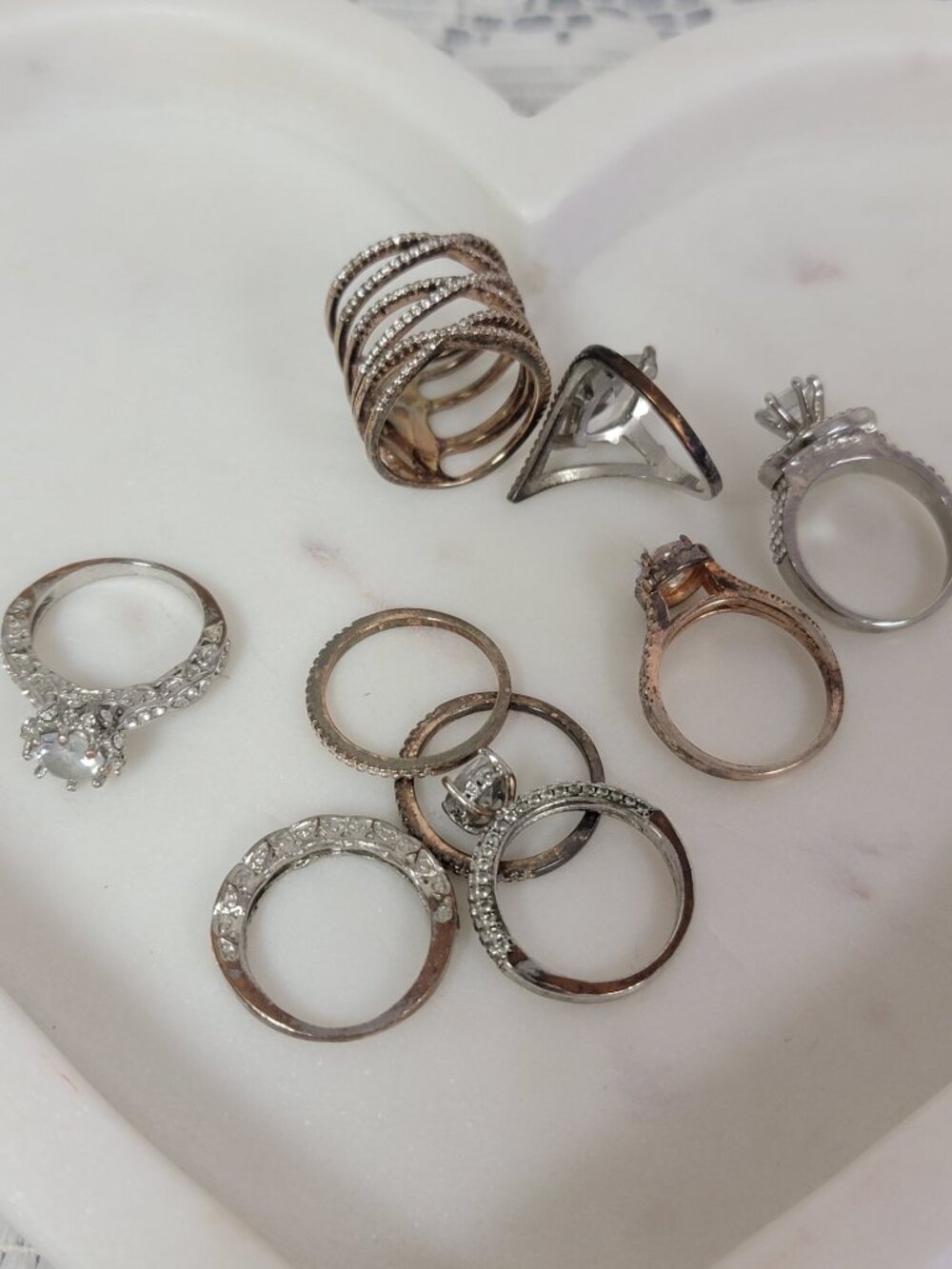 925 Silver Plated Rings - Bundle of 53 - Picture 13 of 13